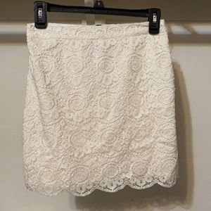 Creamy White Hollister Skirt
